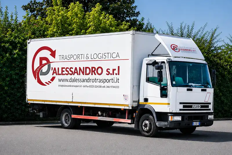 Bilico centinato D'Alessandro Trasporti per il trasporto di prodotti alimentari secchi